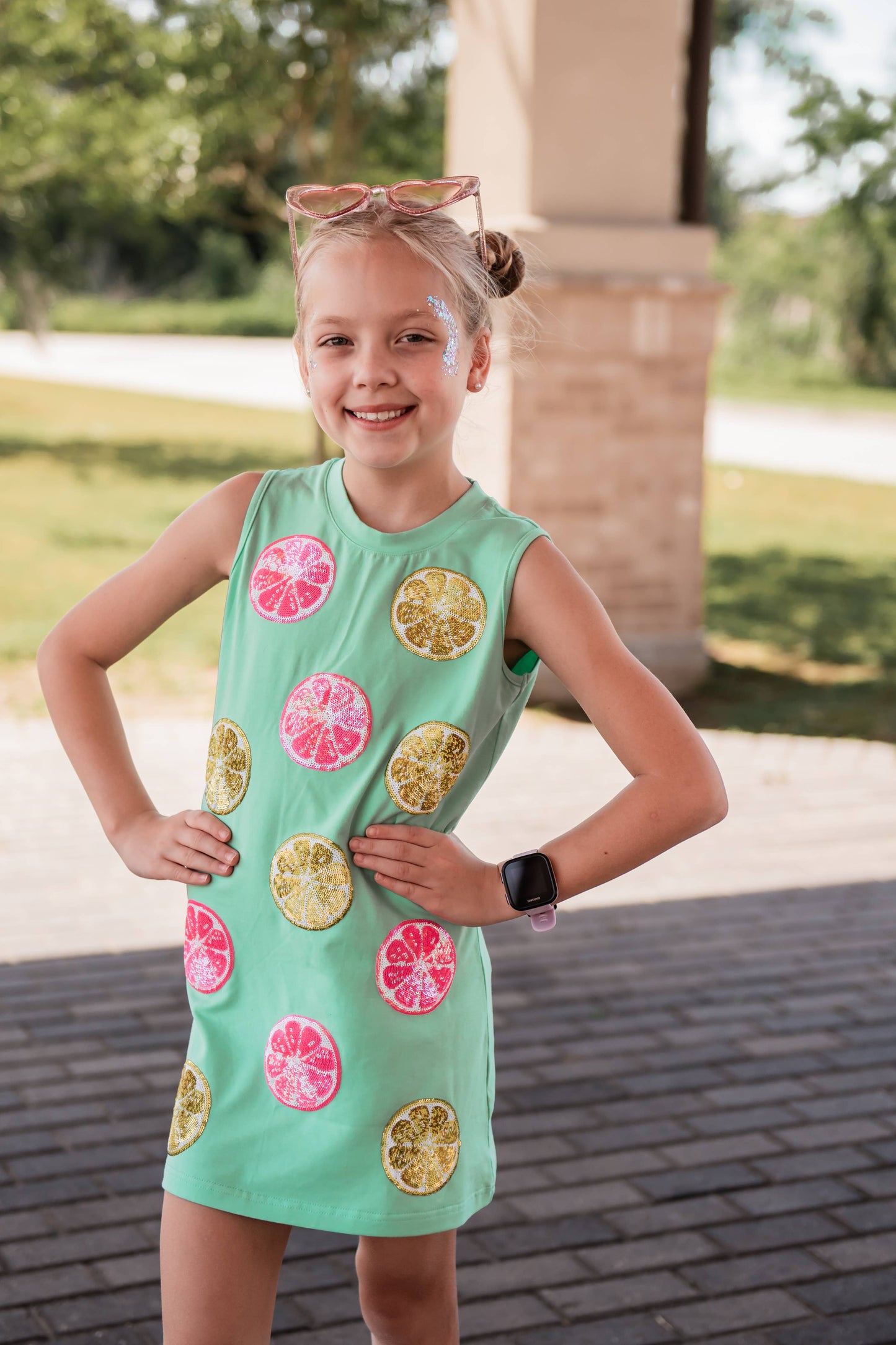 Sequin Citrus Dress