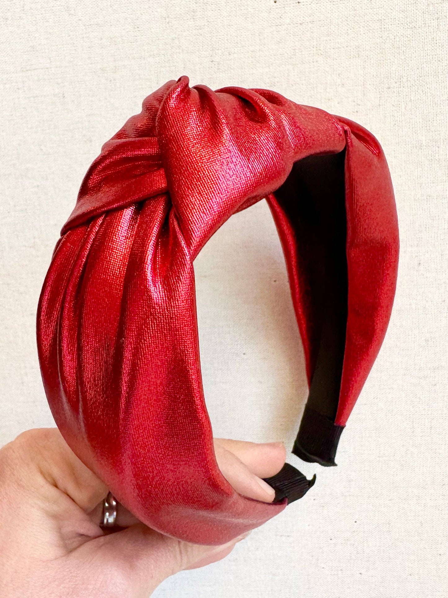 Red Metallic Headband