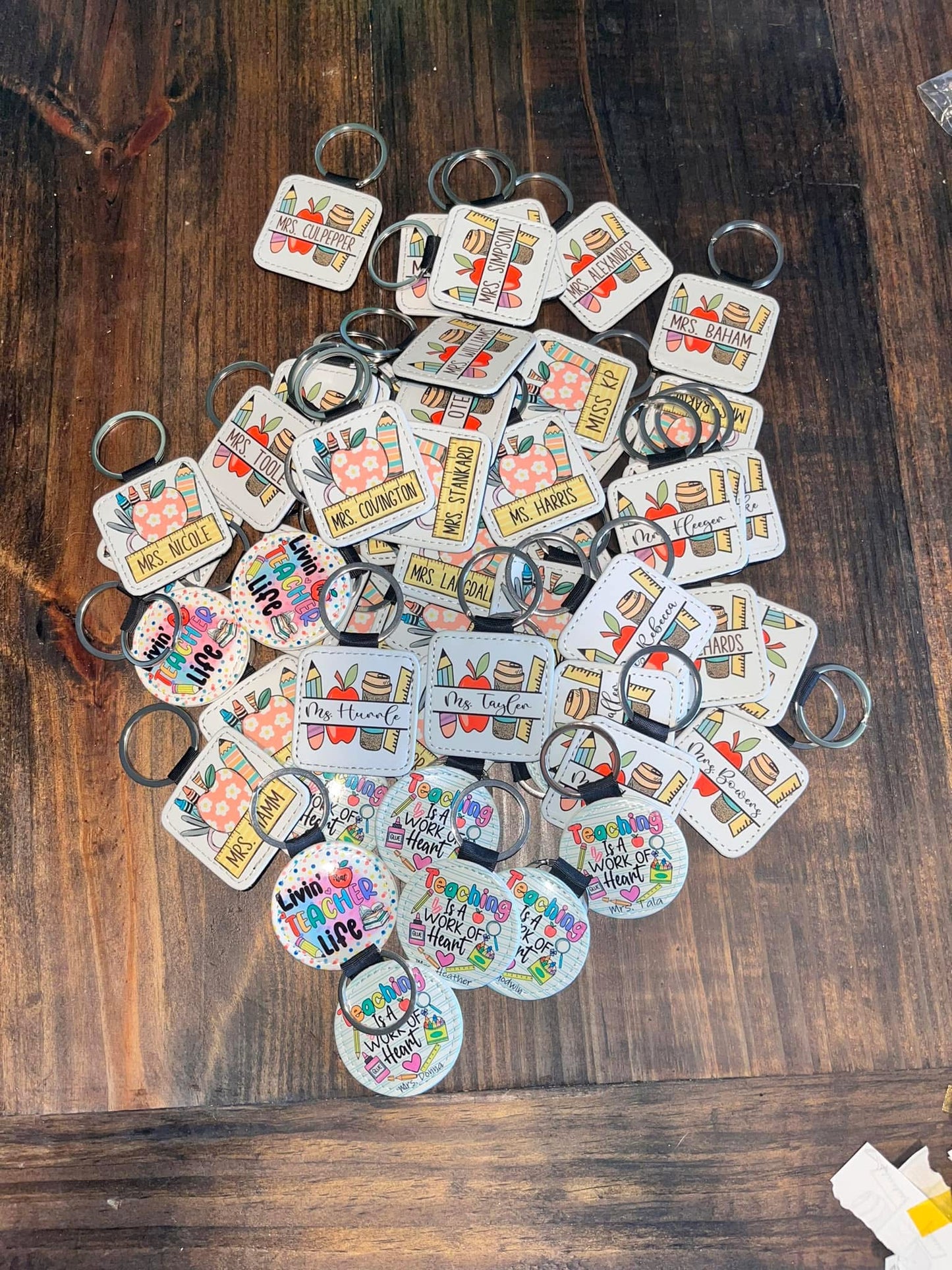 Personalized Teacher Keychain