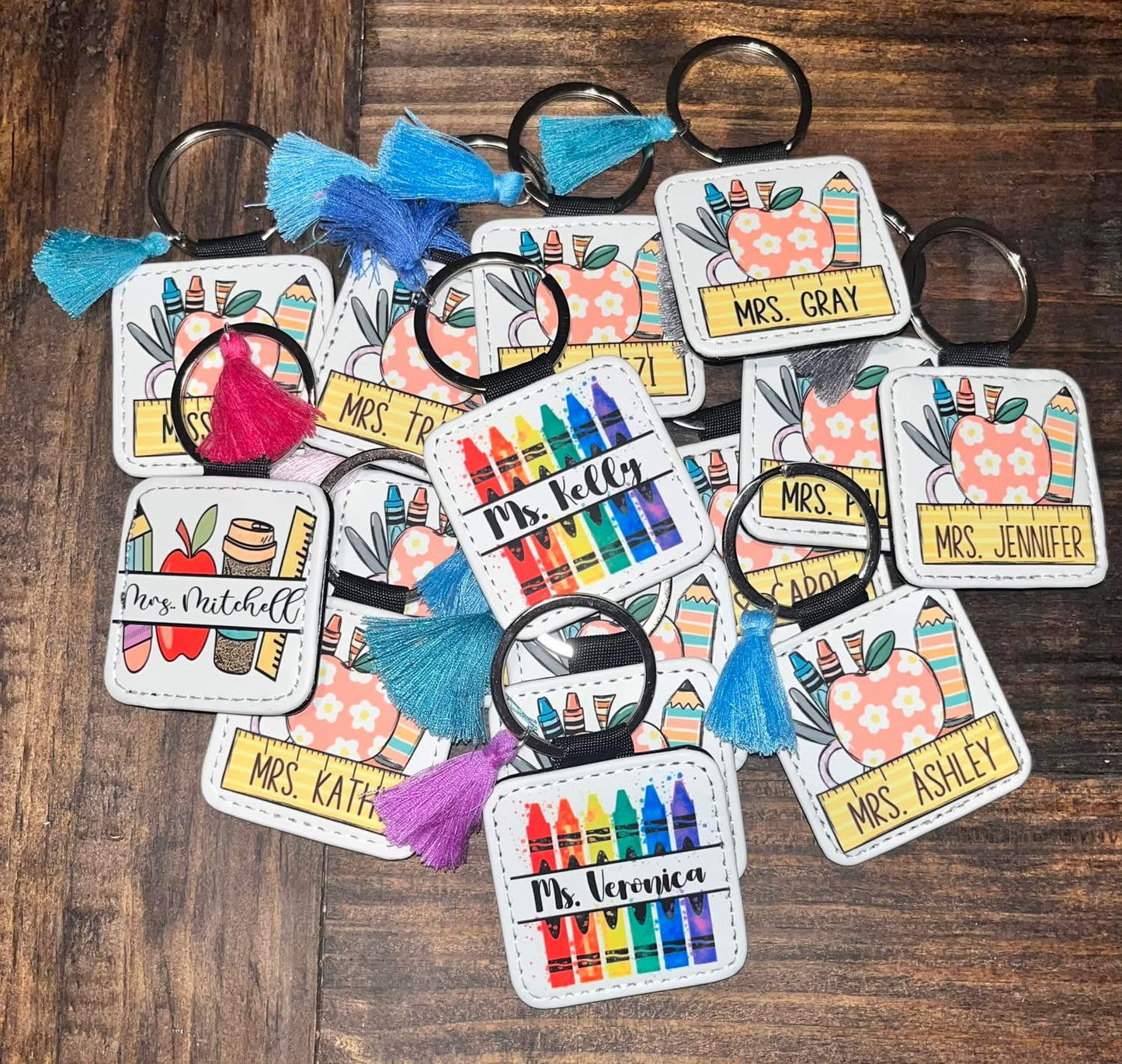 Personalized Teacher Keychain
