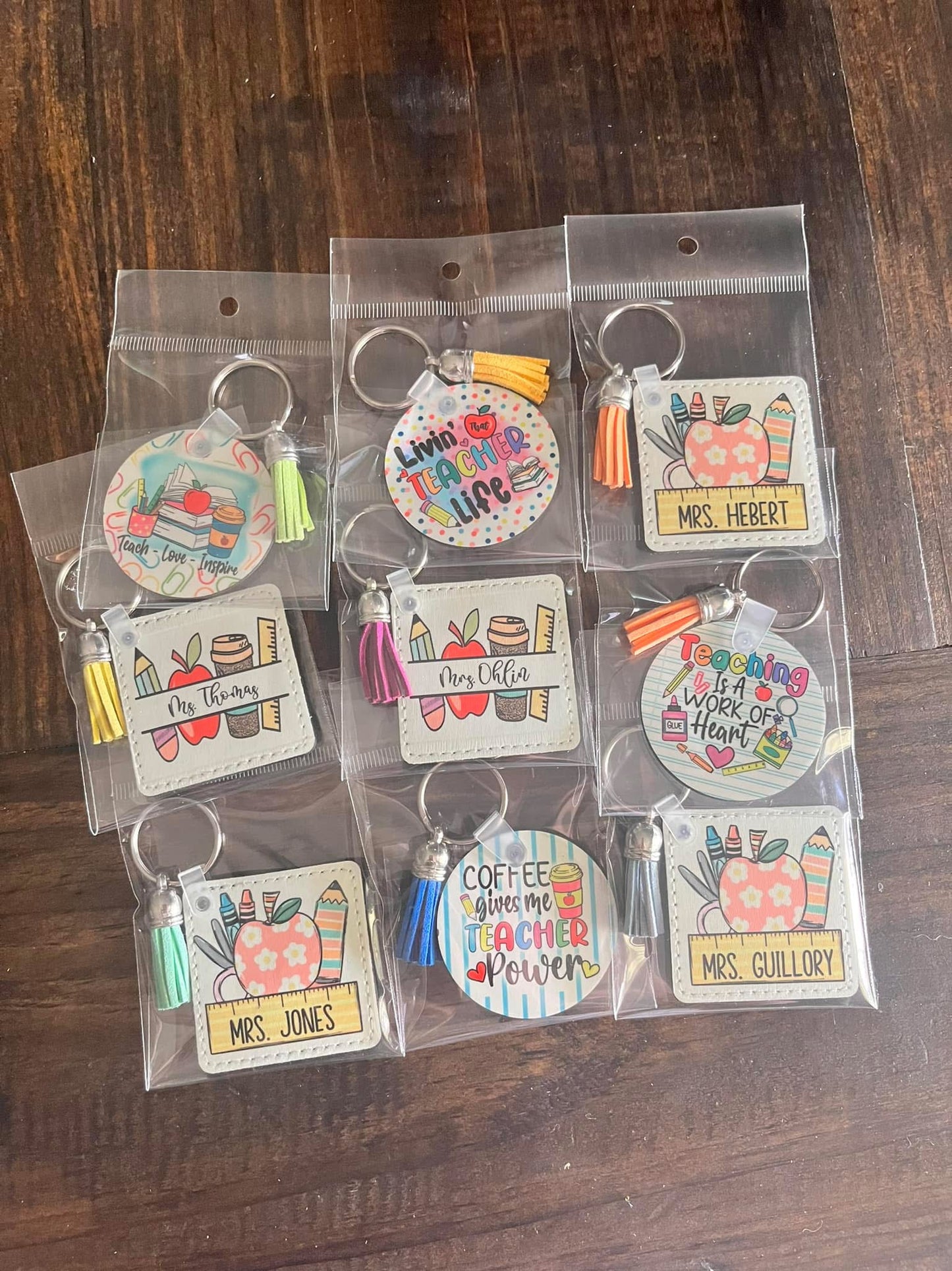 Personalized Teacher Keychain