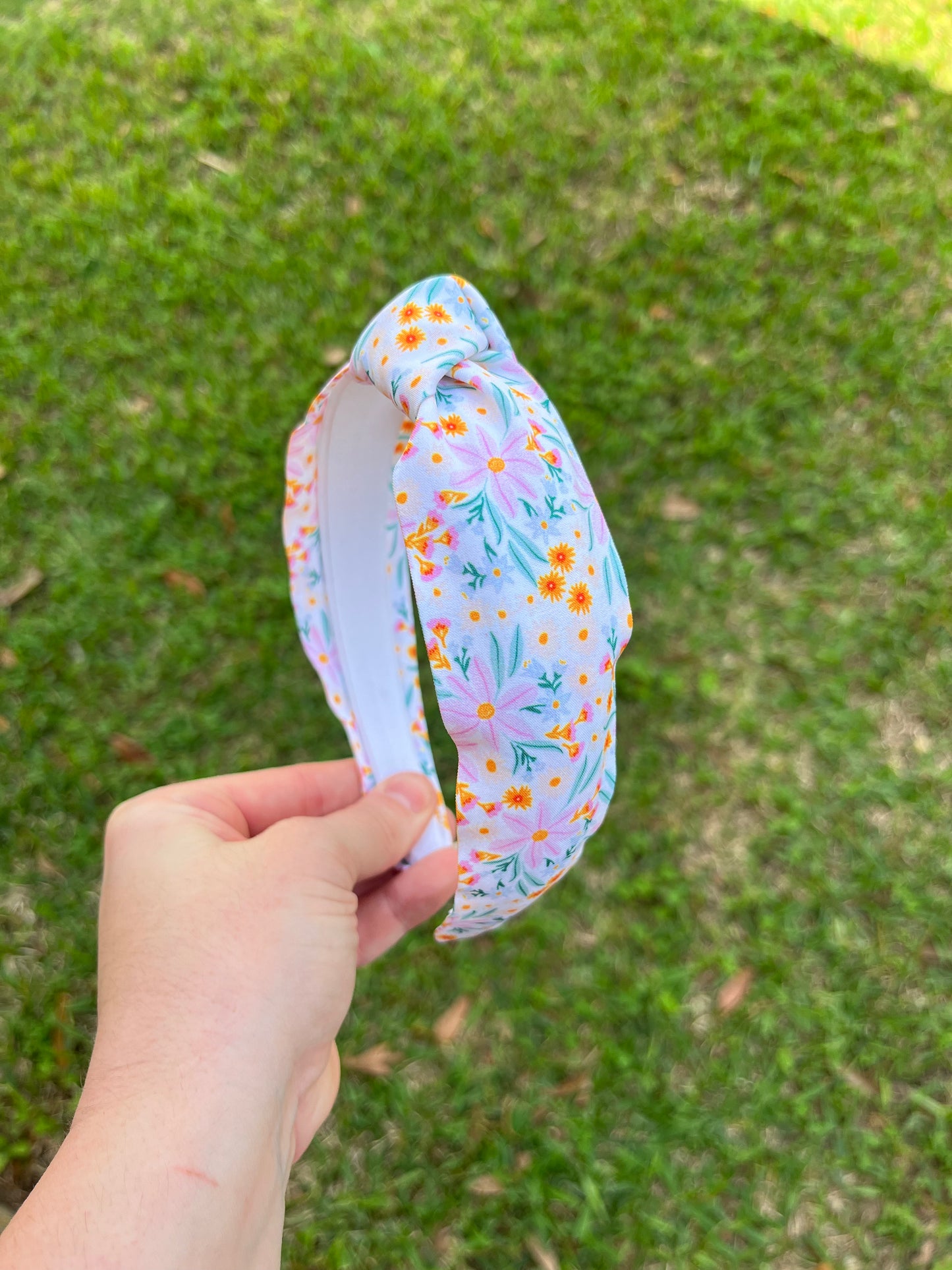 Floral Top Knot Headband