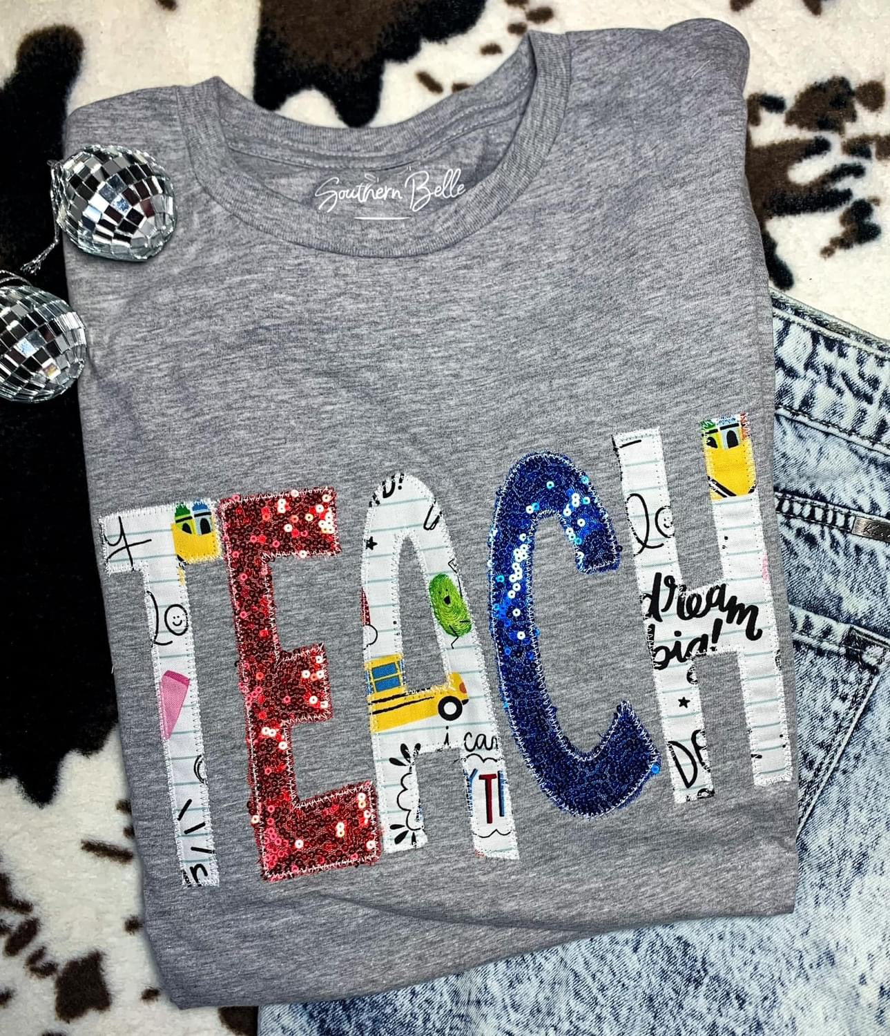 Teach Sequin Tee