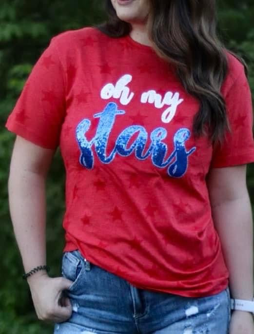 Oh My Stars Sequin Tee