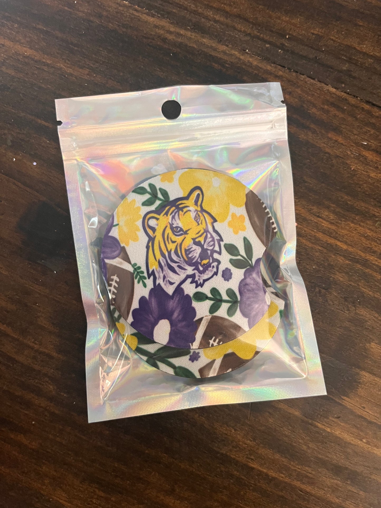 LSU Neoprene Car Coasters