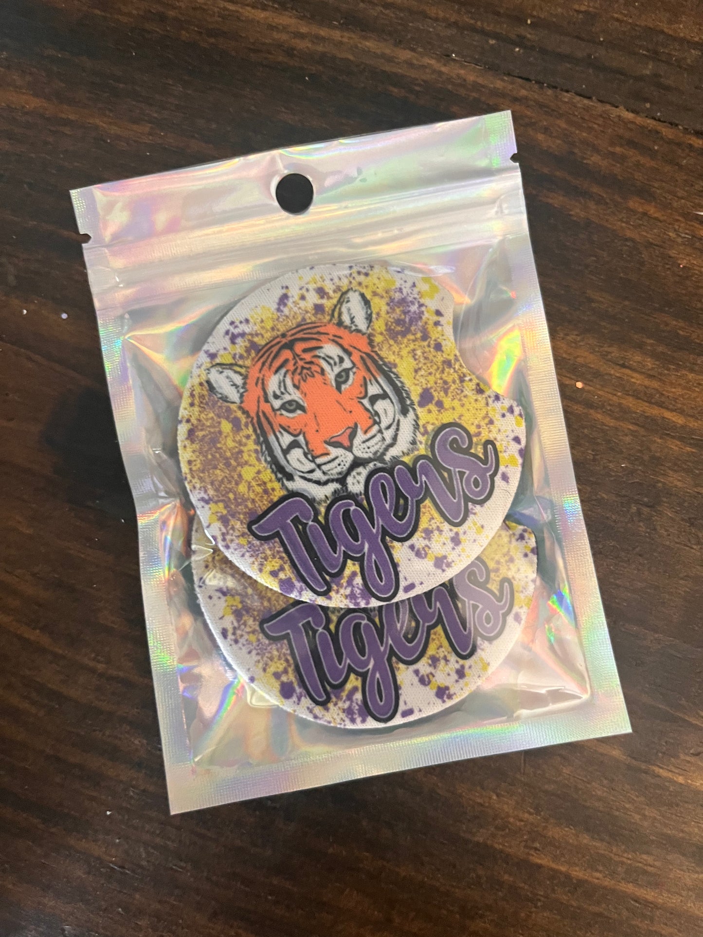 LSU Neoprene Car Coasters