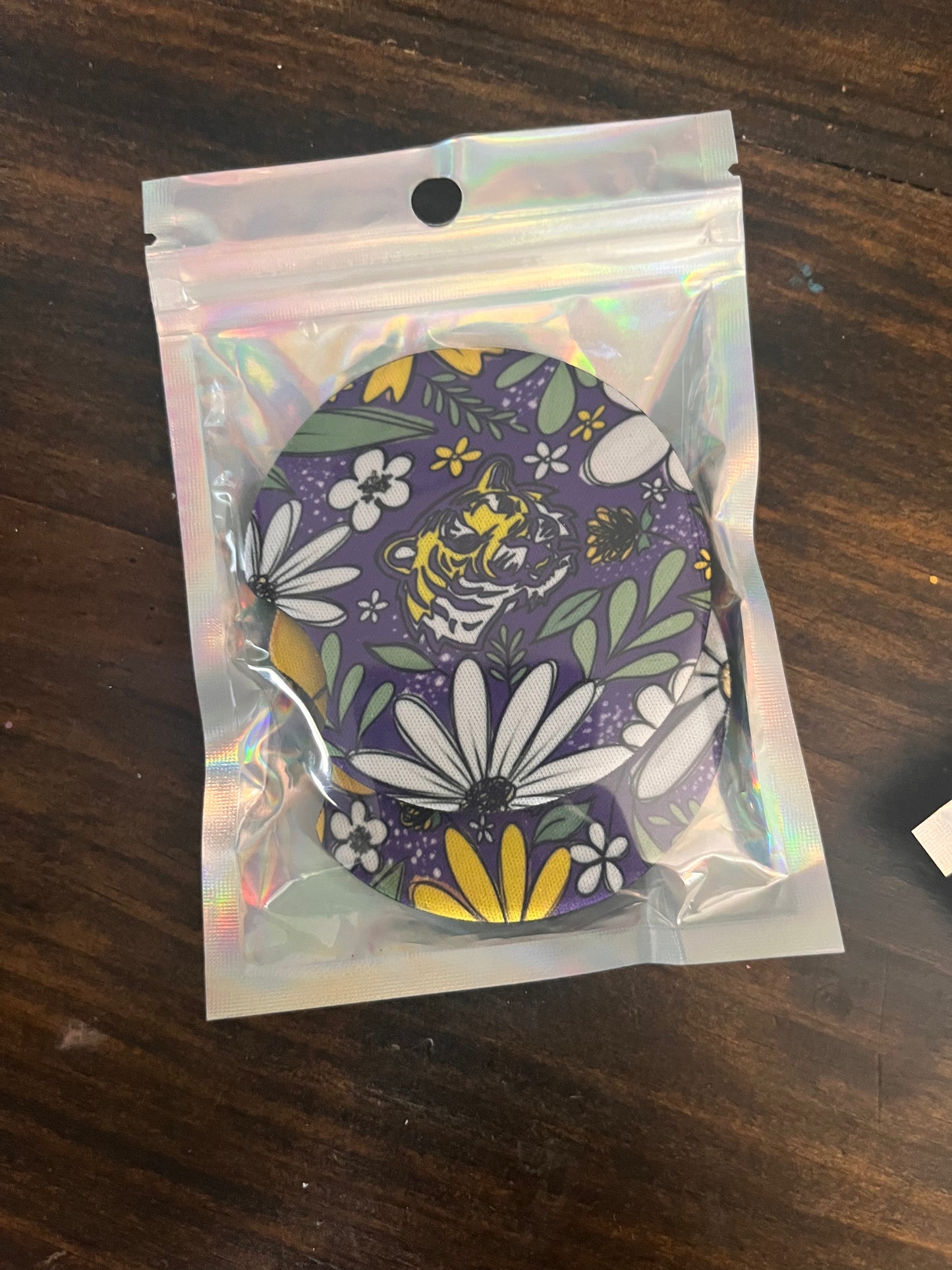LSU Neoprene Car Coasters