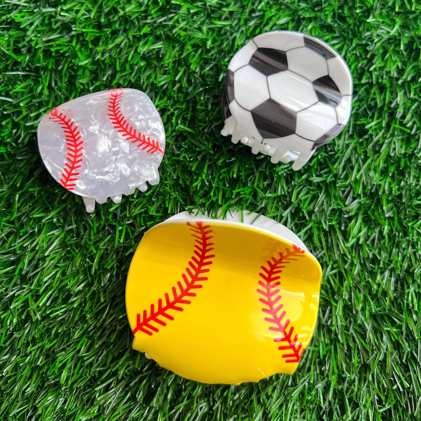 Soccer Claw Hair Clip