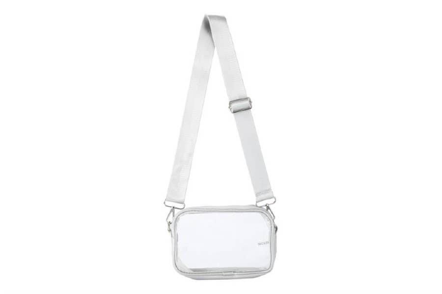See Thru Clear Crossbody Shoulder Bag with Adjustable Strap