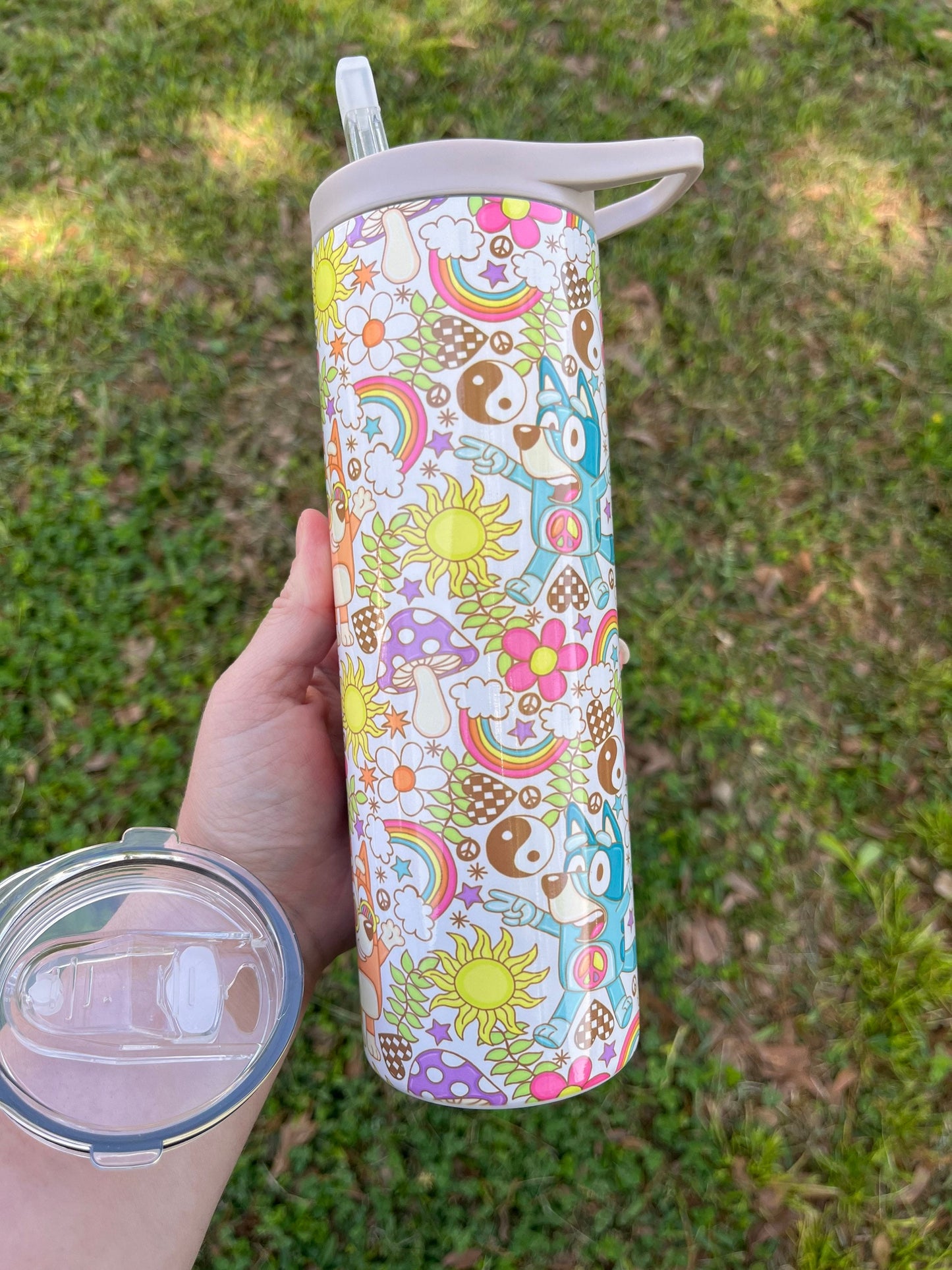 Retro Blue Heeler Tumbler