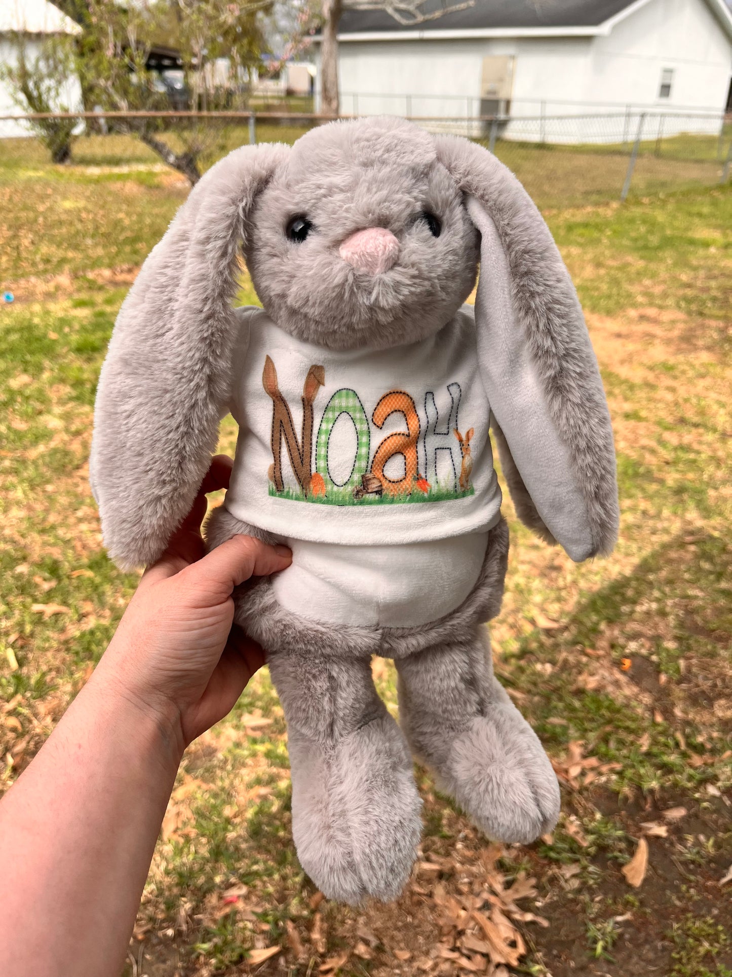Personalized Plush Bunny