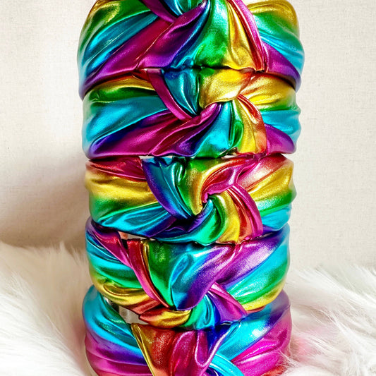 Rainbow metallic headband