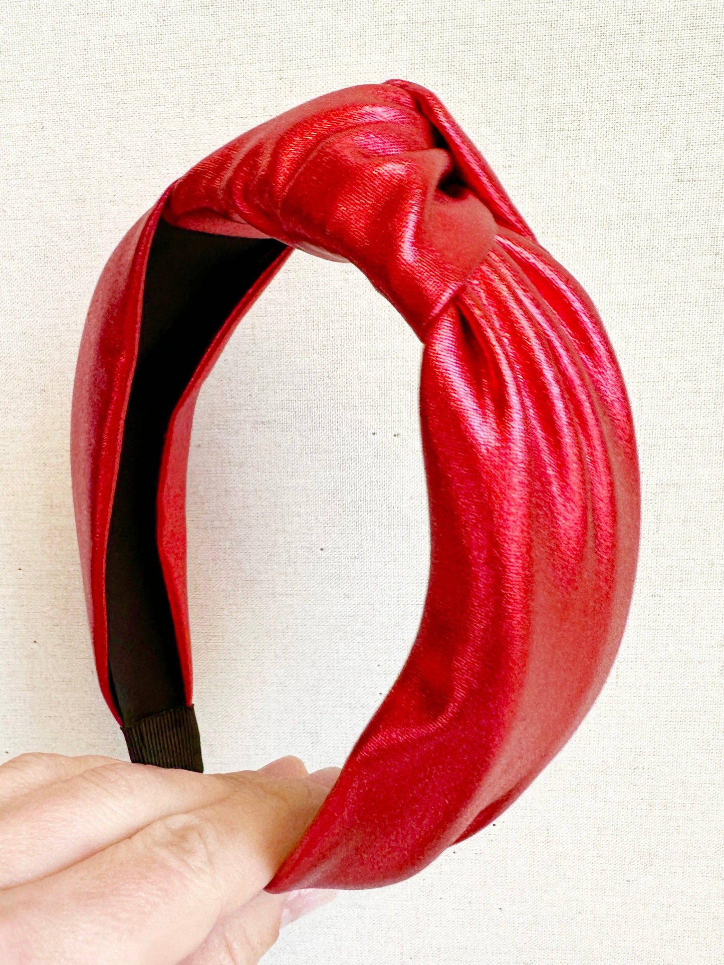 Red Metallic Headband