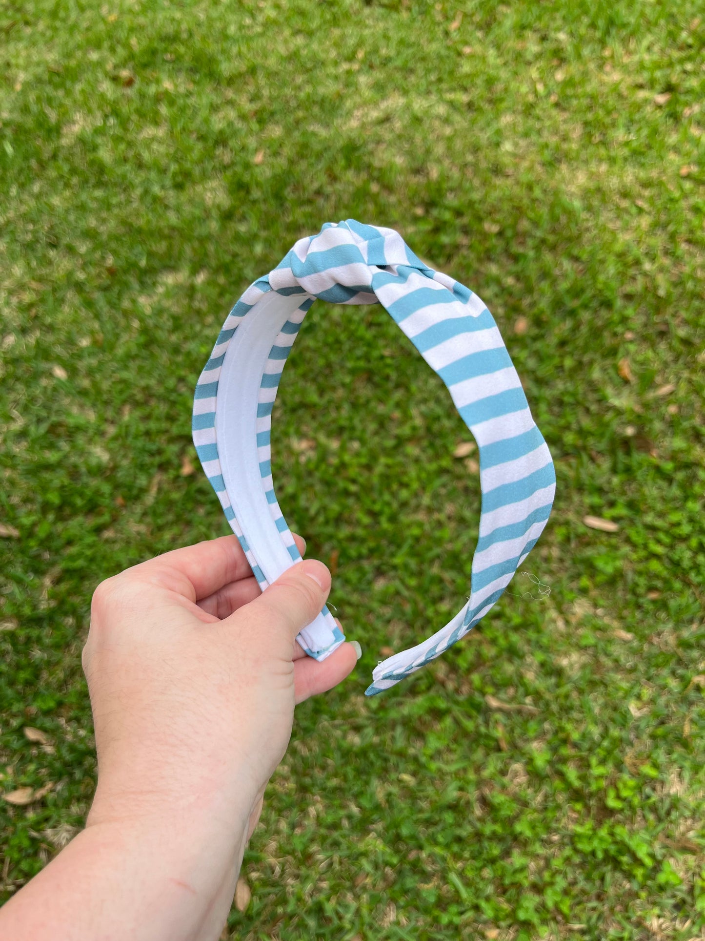 Beach Stripe Top Knot Headband