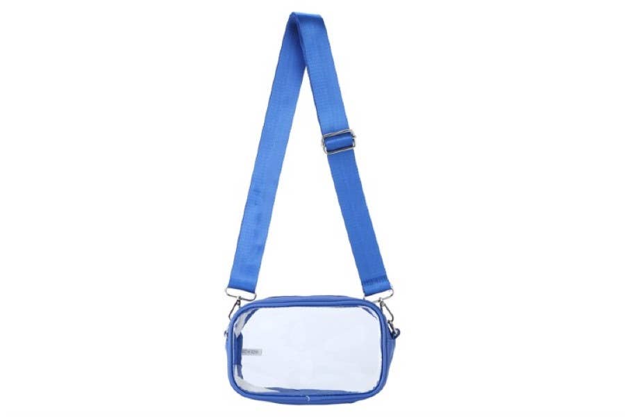 See Thru Clear Crossbody Shoulder Bag with Adjustable Strap