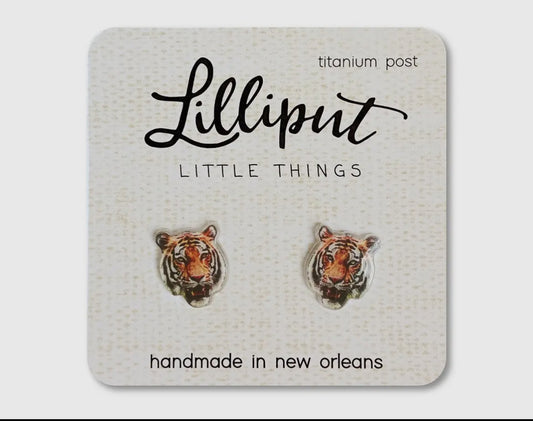 Lilliput Tiger Earrings