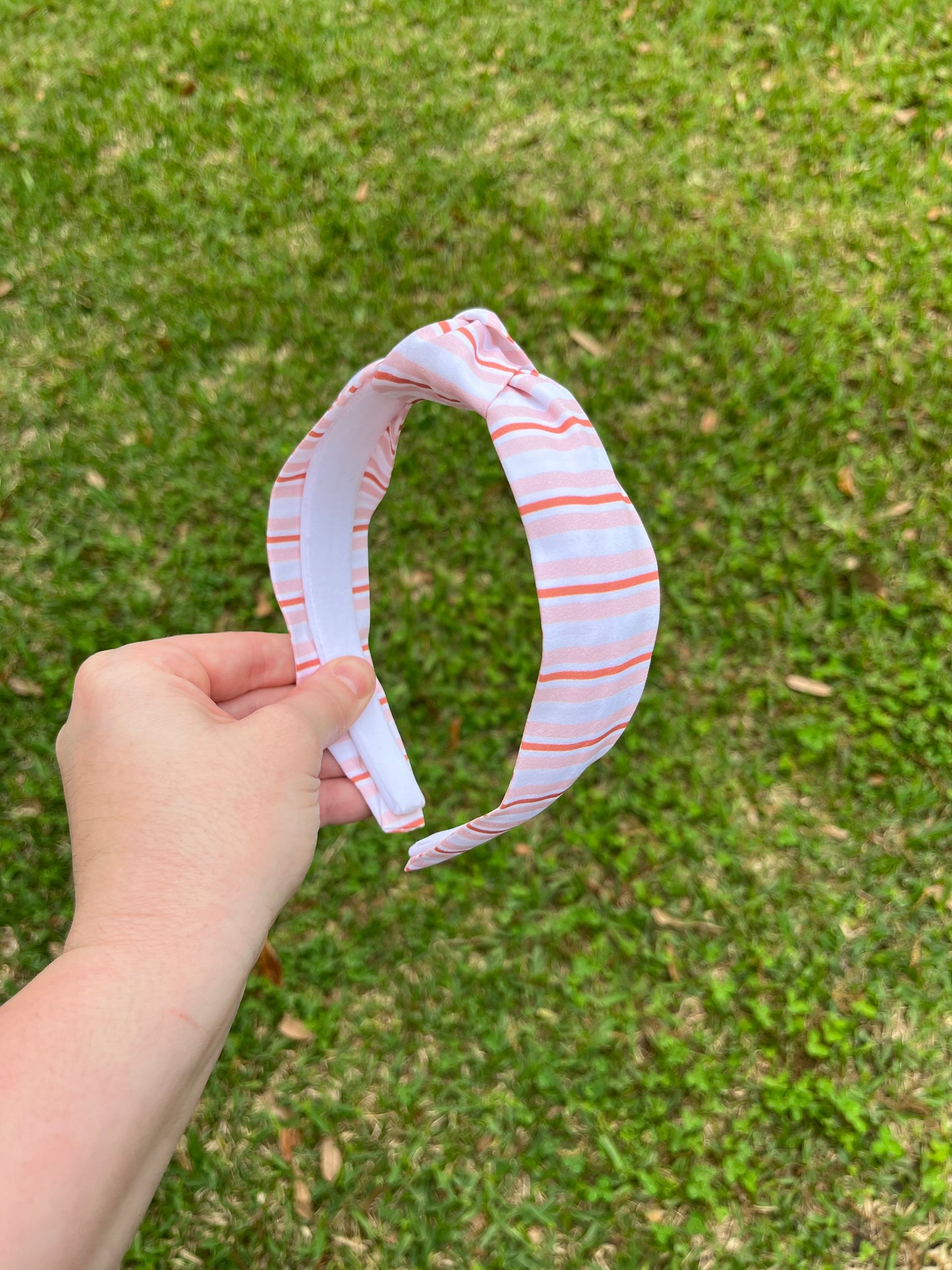 Spring Stripe Top Knot Headband