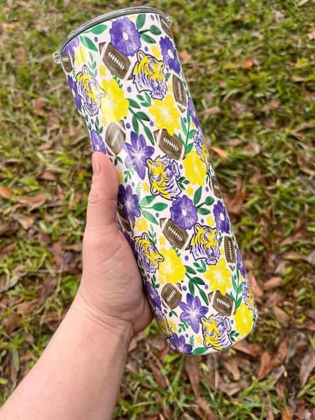 LSU Floral Tumbler