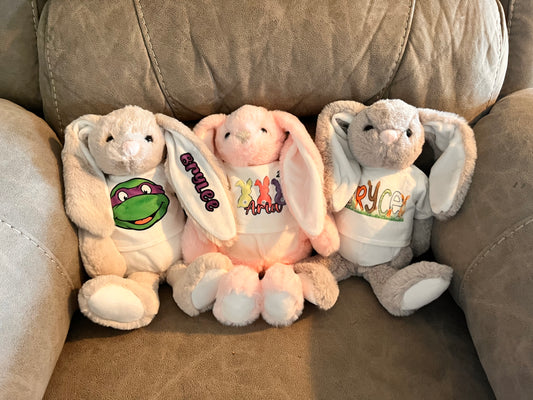 Personalized Plush Bunny