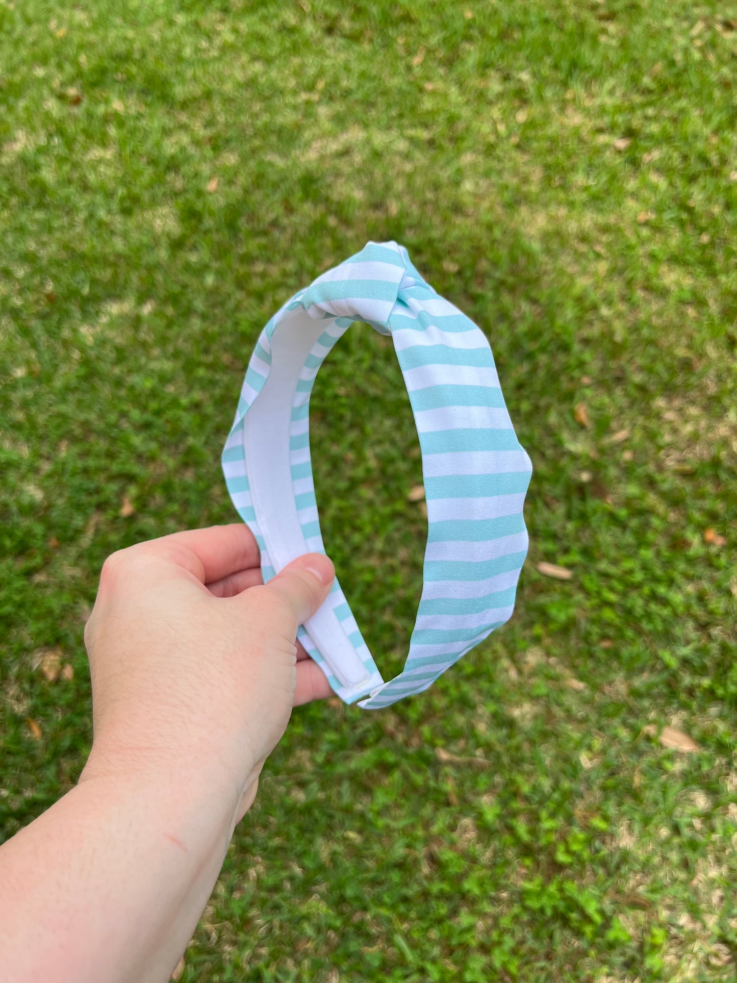 Beach Stripe Top Knot Headband