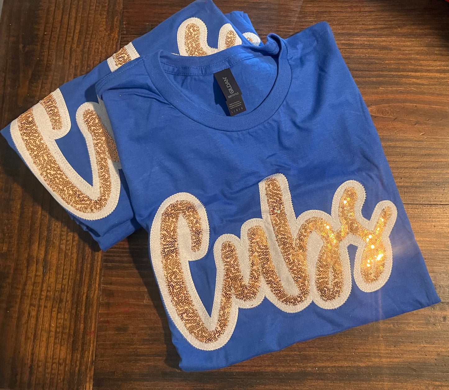 Cubs Sequin Tee