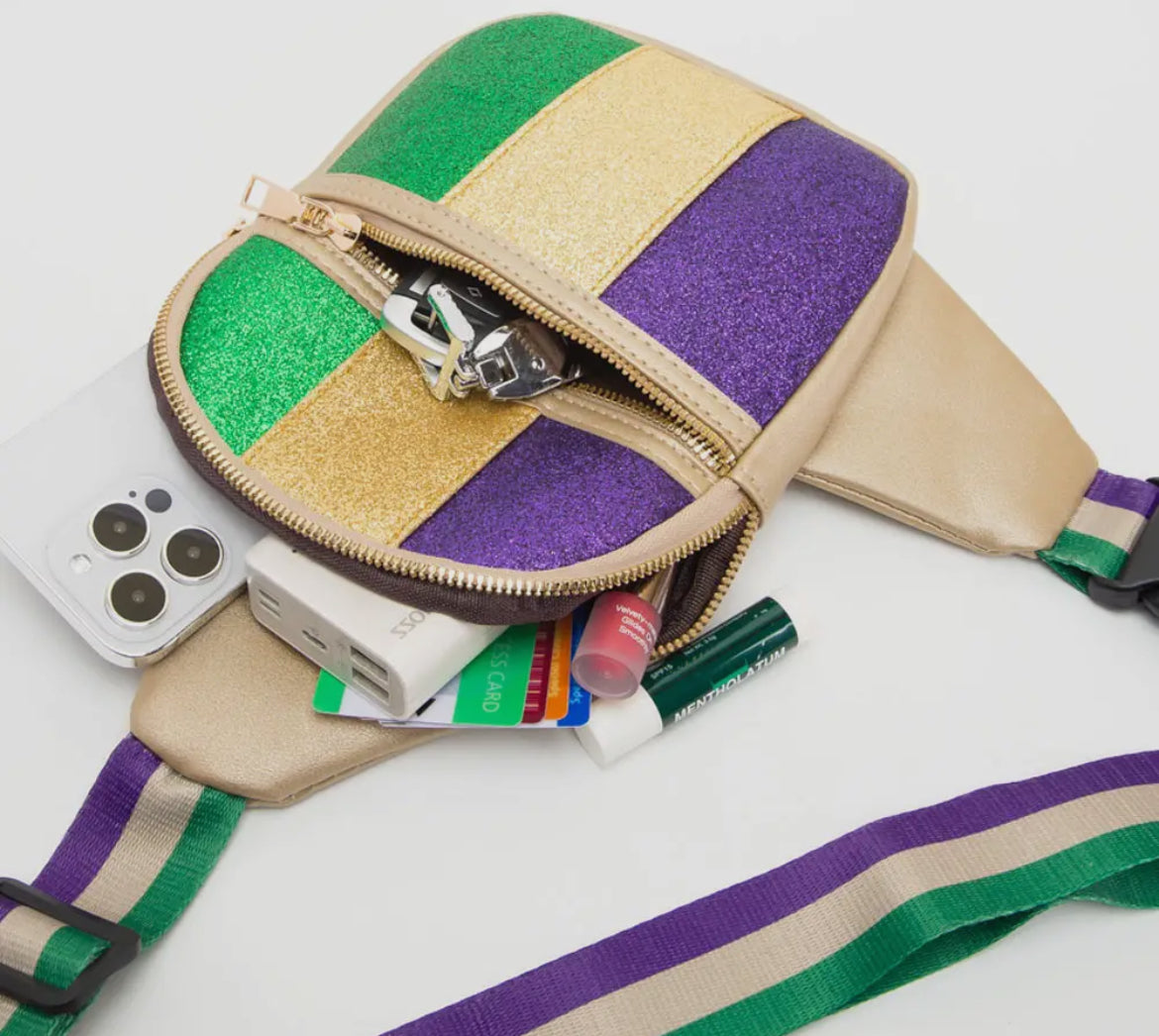 (Copy) PREORDER CLOSING 12/30 Mardi Gras Sling Bag