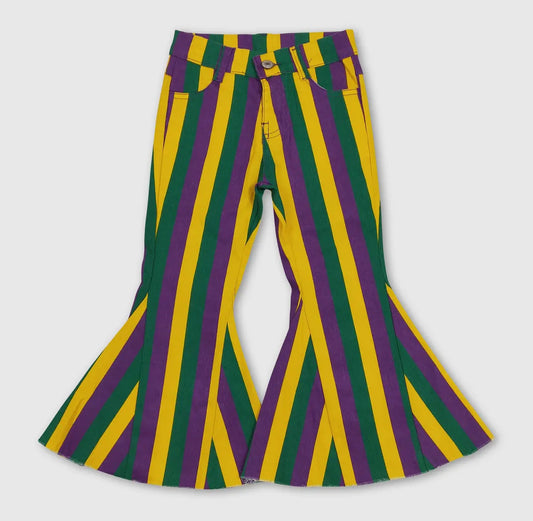 Youth Mardi Gras Stripe Pants—PREORDER CLOSING 12/30