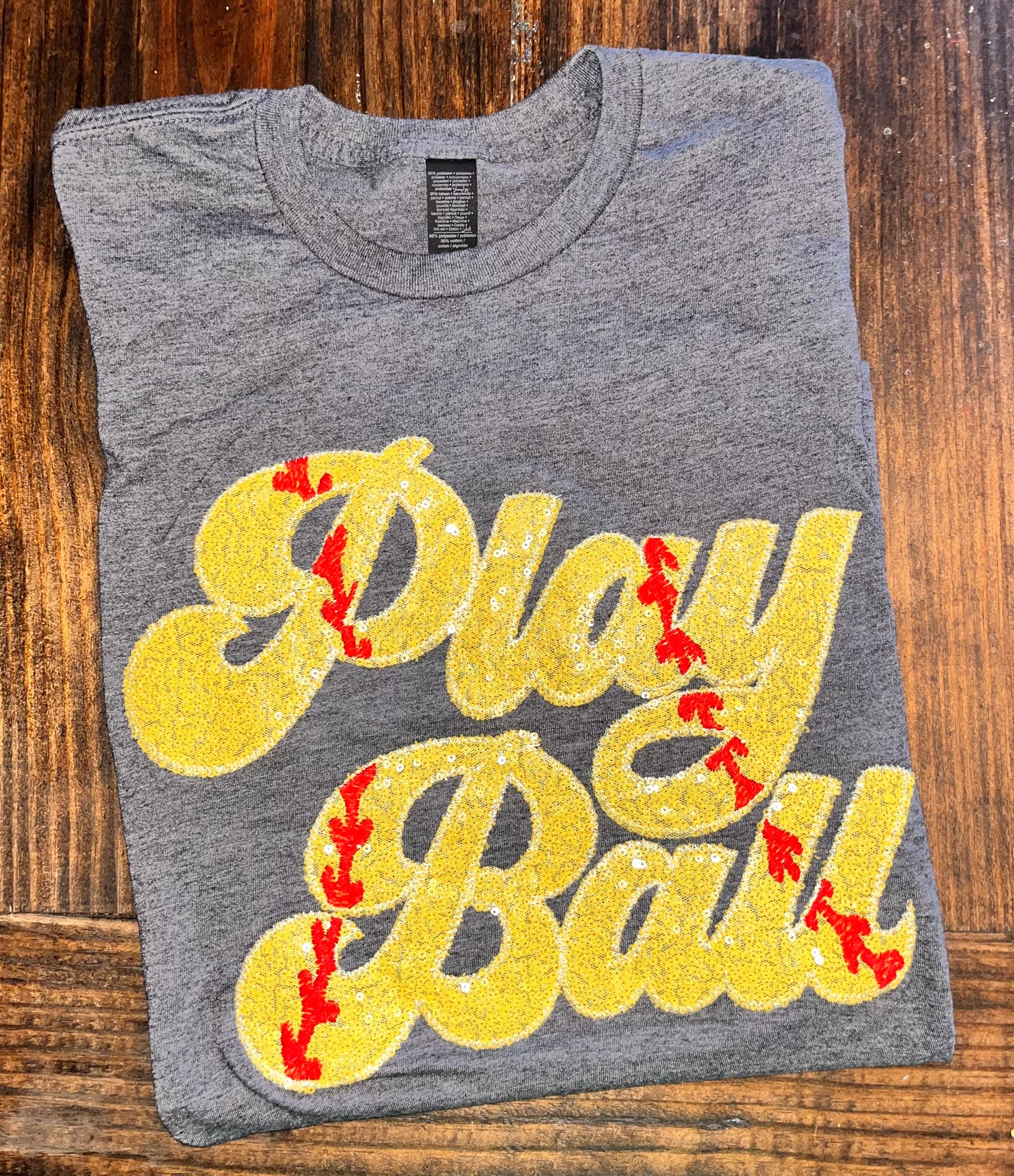 Softball Sequin Appliqué Tee