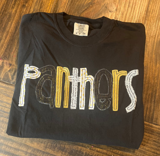 Panthers Patchwork Tee