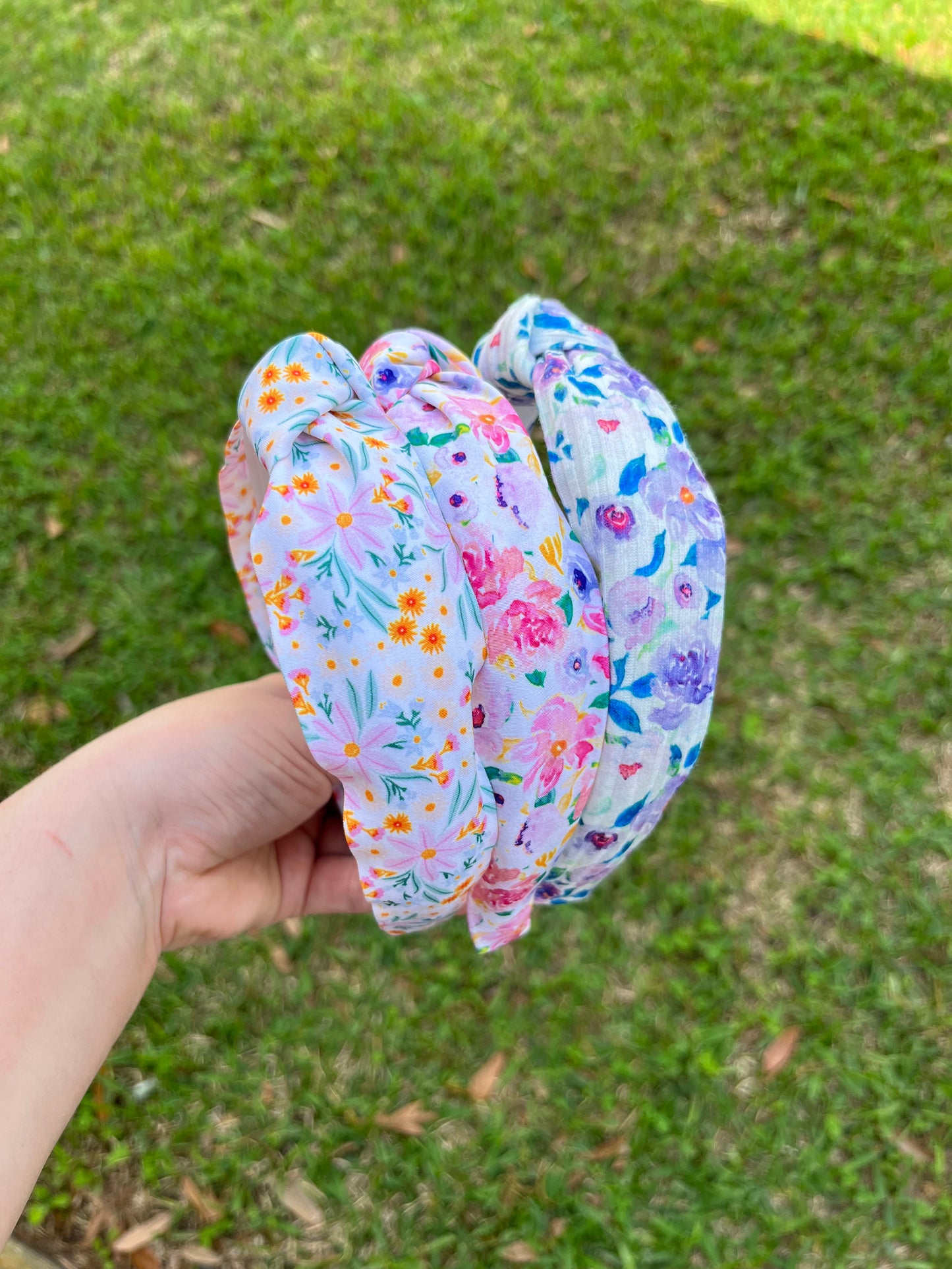 Floral Top Knot Headband