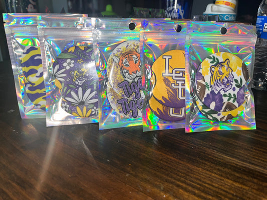 LSU Neoprene Car Coasters