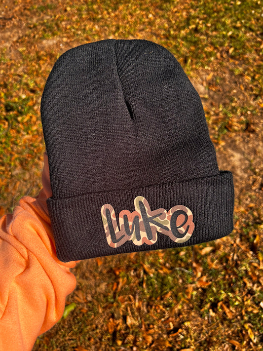 Name Patch Beanies