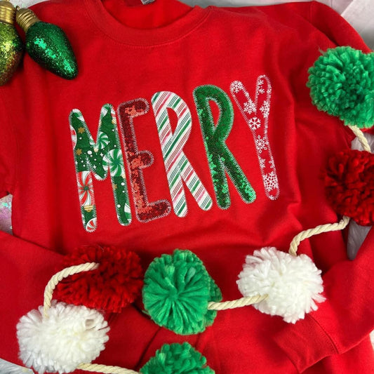 Glitter Merry Sweatshirt