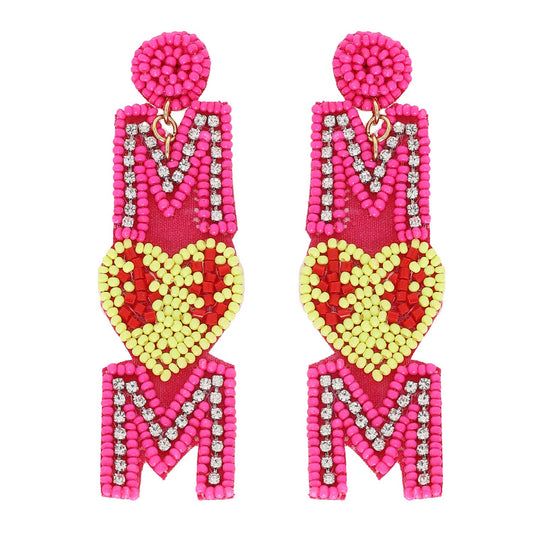 Sport Mom  Beaded Earrings