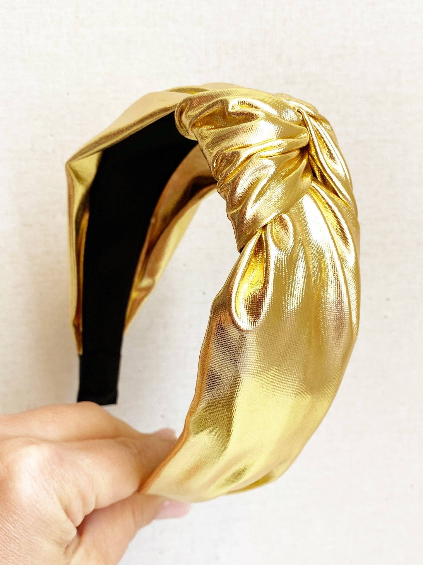 Gold metallic headband