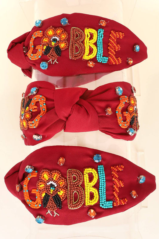 Gobble Beaded Headband